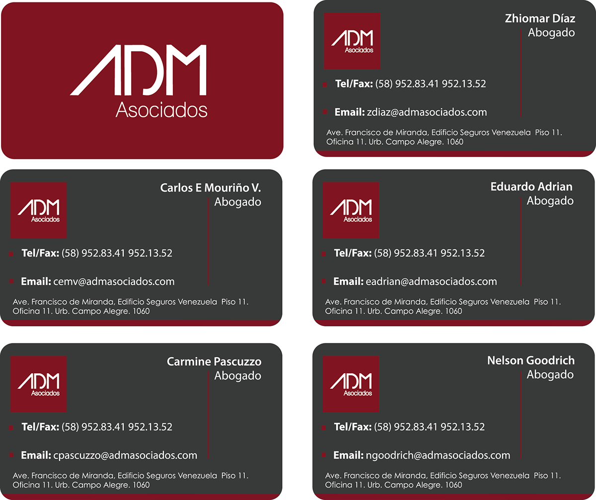 Tarjeta De Presentacion Abogados (1200x1006), Png Download