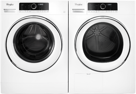 Image For Whirlpool Front Load Washer And Dryer Set - Whirlpool 4.3 Cu.ft Compact Ventless Heat Pump Dryer (519x804), Png Download