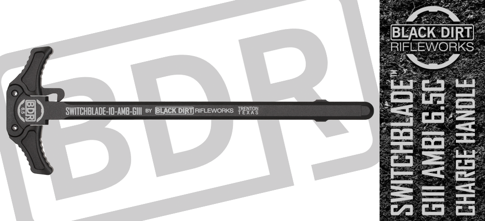 Black Dirt Rifleworks™ Switchblade10 Giii Ambidextrous - Armalite Ar-10 (966x441), Png Download