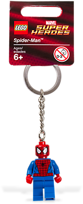 Lego Spiderman Marvel Super Heroes Keychain Item - Spider-man Key Chain (600x450), Png Download
