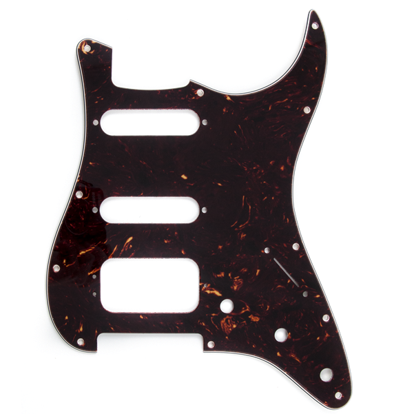 005 4022 000 Pickguard Hss - Tortoise Shell Pickguard (592x600), Png Download
