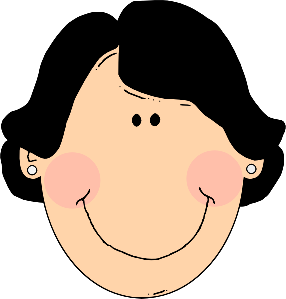 Hispanic Mother Cliparts - Green Hair Clip Art (570x597), Png Download