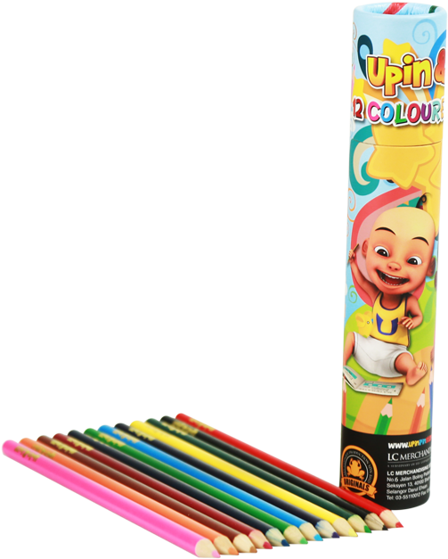 Lightbox - Upin Ipin Colour Pencils (640x640), Png Download