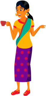 Indian Illustration Idk - Indian Men And Women Vector (360x360), Png Download