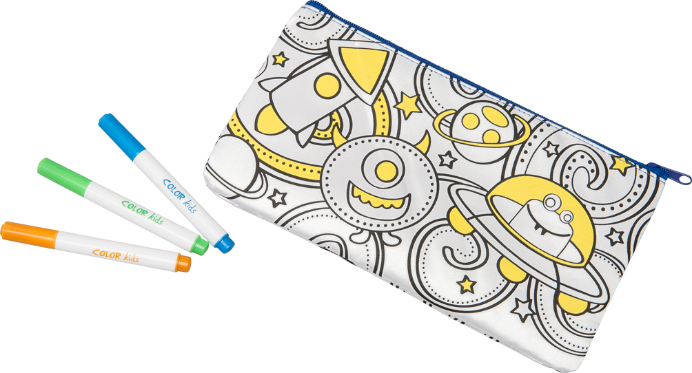 Color Kids Pencil Case - Color Kids Pennfodral Som Lyser I Mörkret (1004x542), Png Download