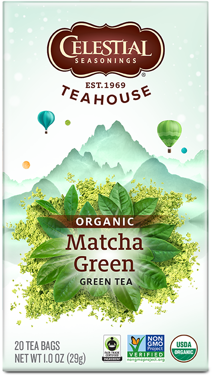Teahouse Organic Matcha Green Tea - Celestial Seasonings Matcha Green Tea (511x800), Png Download