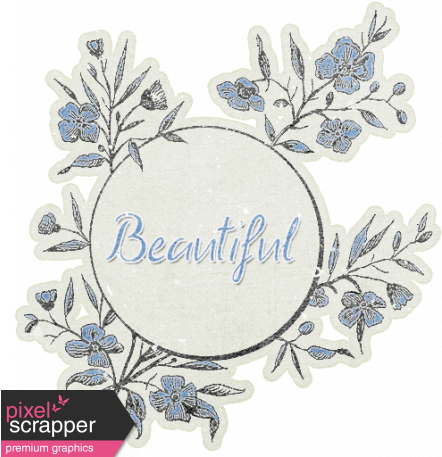 Elegant Autumn Flower Sticker - London (456x456), Png Download