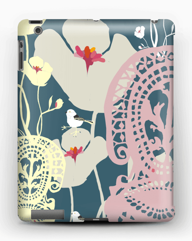 Autumn Flowers Case Ipad 4/3/2 - Cartoon (637x800), Png Download