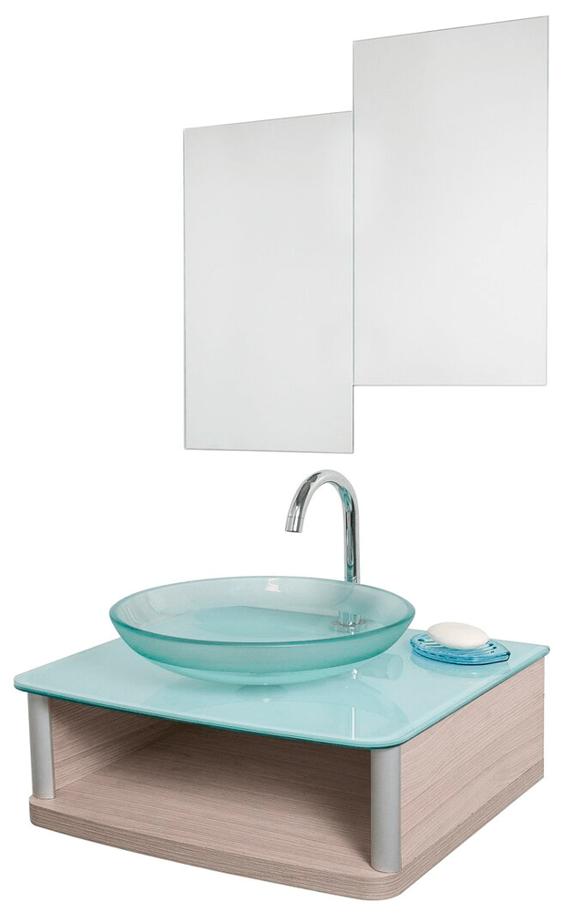 1949675 Gabinete Cuba Espelho Wood Cut 50cm - Mirror (1000x1000), Png Download