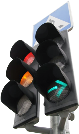 Farol Previous - Traffic Light (333x500), Png Download