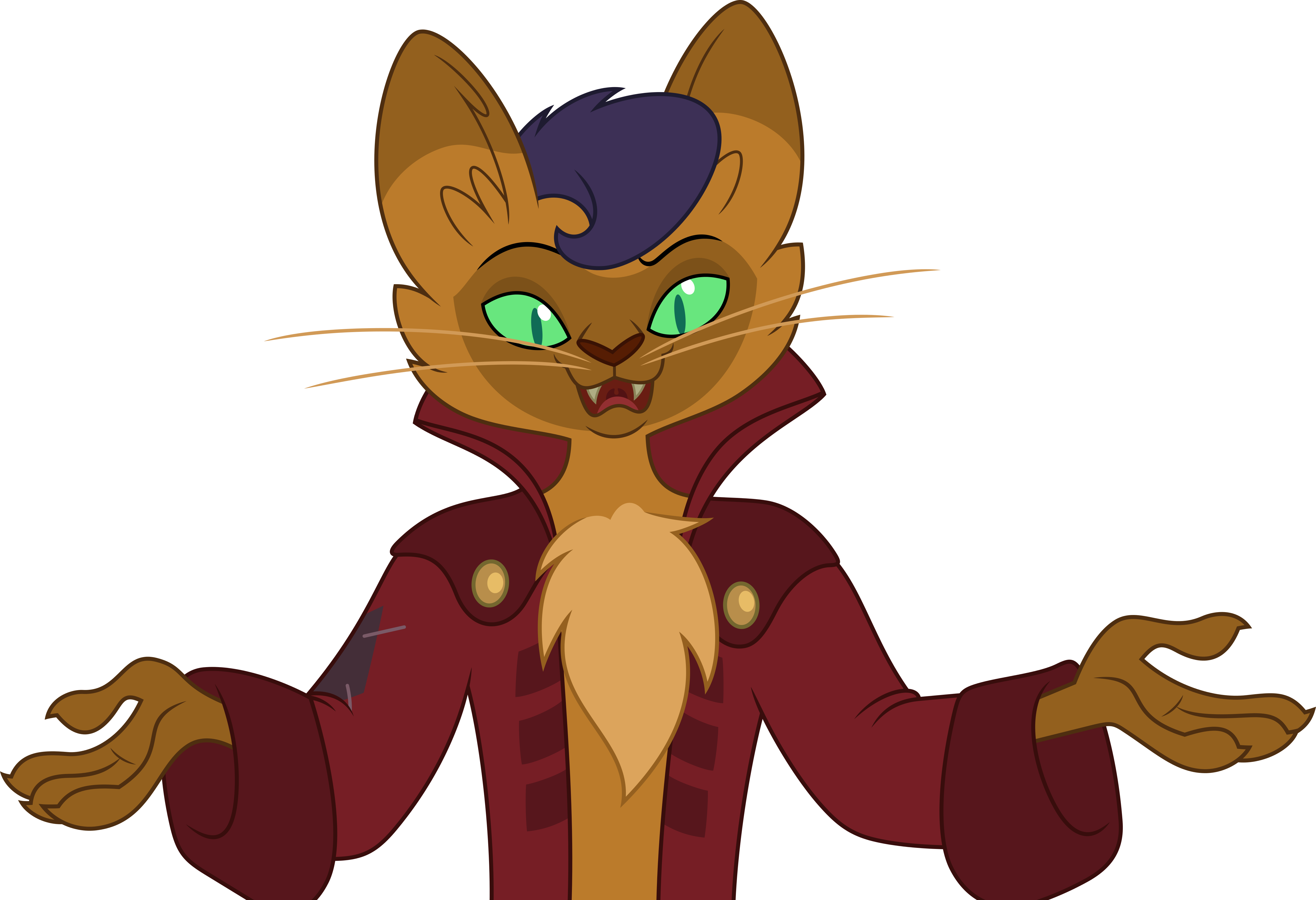 Abyssinian, Anthro, Artist - Cartoon (5000x3420), Png Download