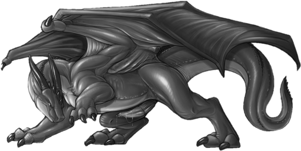 Dragon With Erect Penis Turned Into Stone - Dragon (1043x542), Png Download