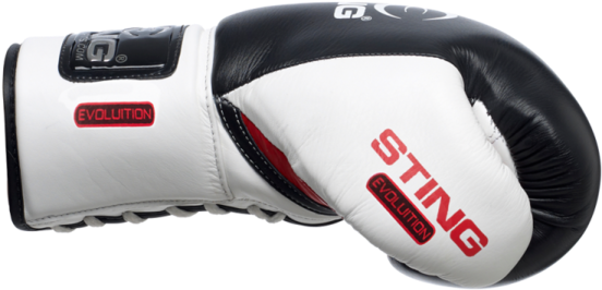 Sting Boxing Gloves Evolution Lace-up 8/10oz Black/red - Amateur Boxing (600x600), Png Download
