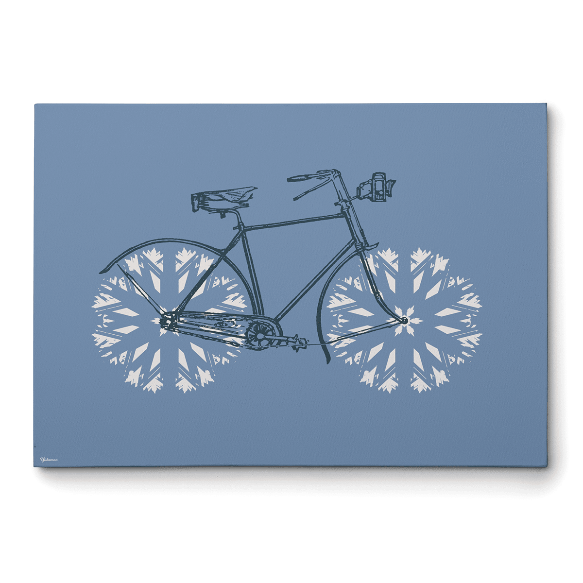 Vintage Bicycle Wall Art,vintage Canvas Art,blue Canvas - Capa Personalizada Para Moto Z Play - Bicicleta Vintage (1200x1200), Png Download