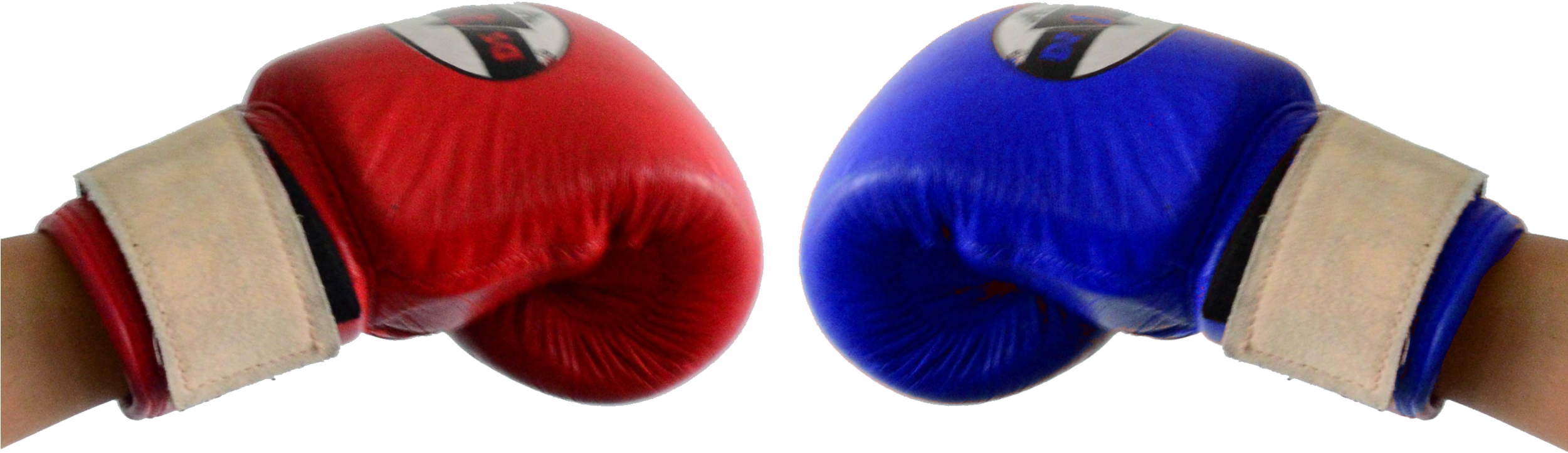 Red Boxing Gloves Png (2500x845), Png Download