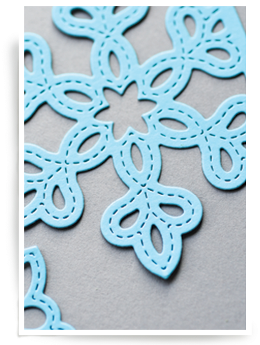 Shimmer Snowflake Frame Layer C - Cross (400x510), Png Download