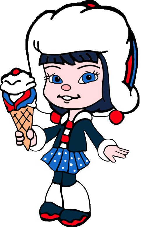 Adorabeezle Winterpop With Her Ice Cream - Adorabeezle Winterpop (484x777), Png Download