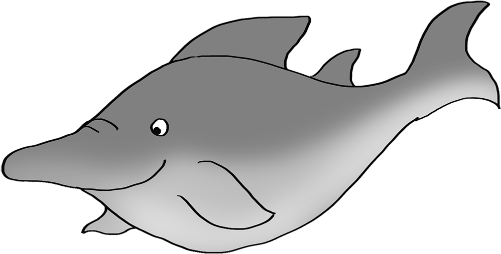 Shark Like Fish Drawing - Drawing (1063x632), Png Download