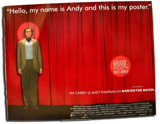 So Here, Without Any Pretence, Without Any Backstory, - Man On The Moon Movie Poster (517x410), Png Download