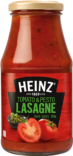 Heinz Tomato And Pesto Lasagne Bake Sauce 525g - Tomato Sauce (600x600), Png Download