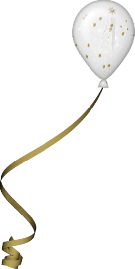 New Years - Balloon (273x543), Png Download