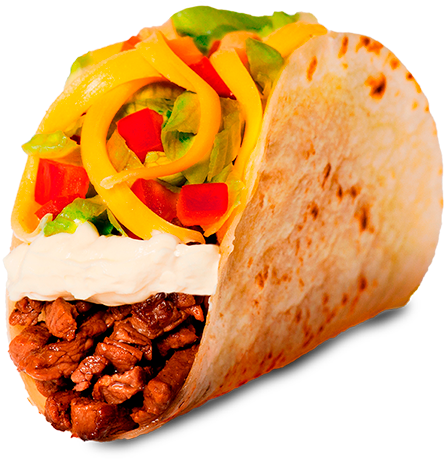 Taco3 - Fast Food (600x618), Png Download