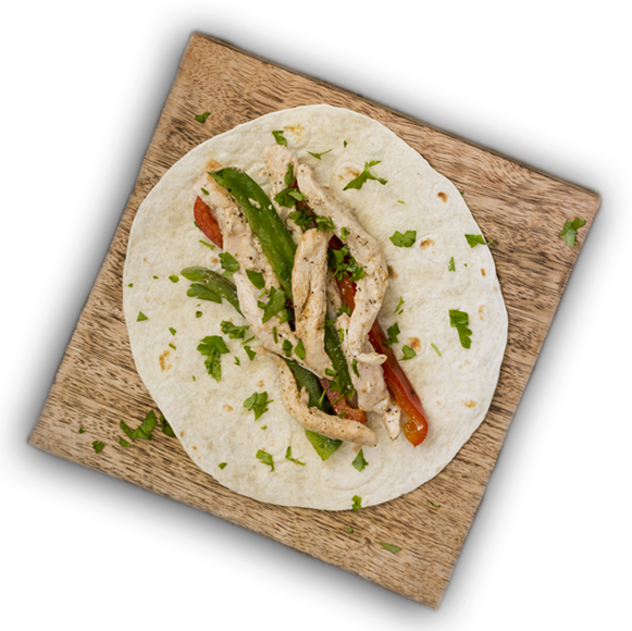 Authentic Mexican Meal - Corn Tortilla (581x580), Png Download
