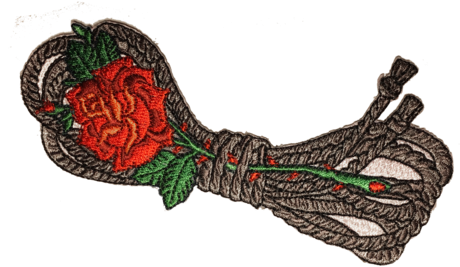 Rose & Knife Patch - Illustration (600x600), Png Download