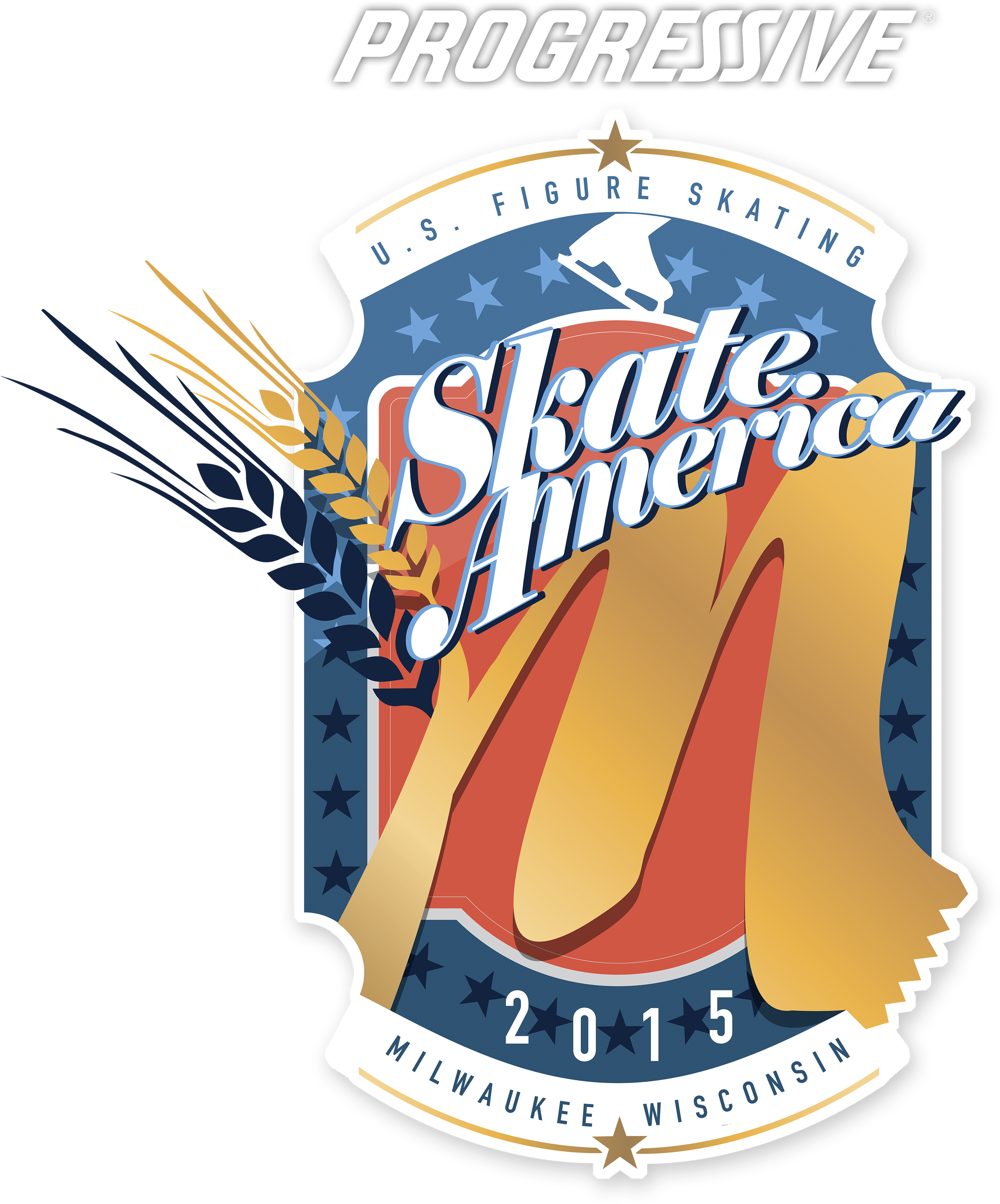 Skam With White Progressive - 2015 Skate America (3455x4215), Png Download