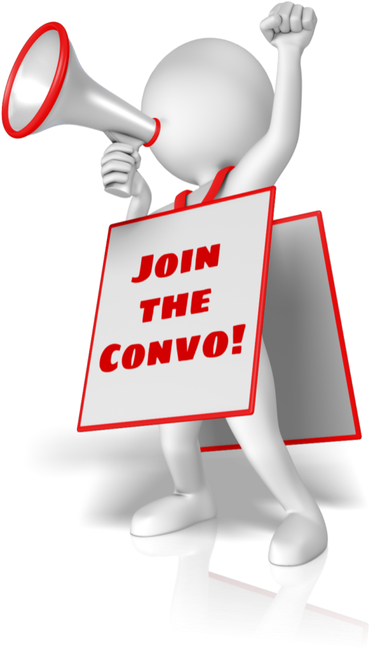 Figure With Megaphone Wearing Sign - Clip Art (584x1000), Png Download