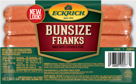 Bun Size Franks - Bun Size Hot Dogs (450x450), Png Download