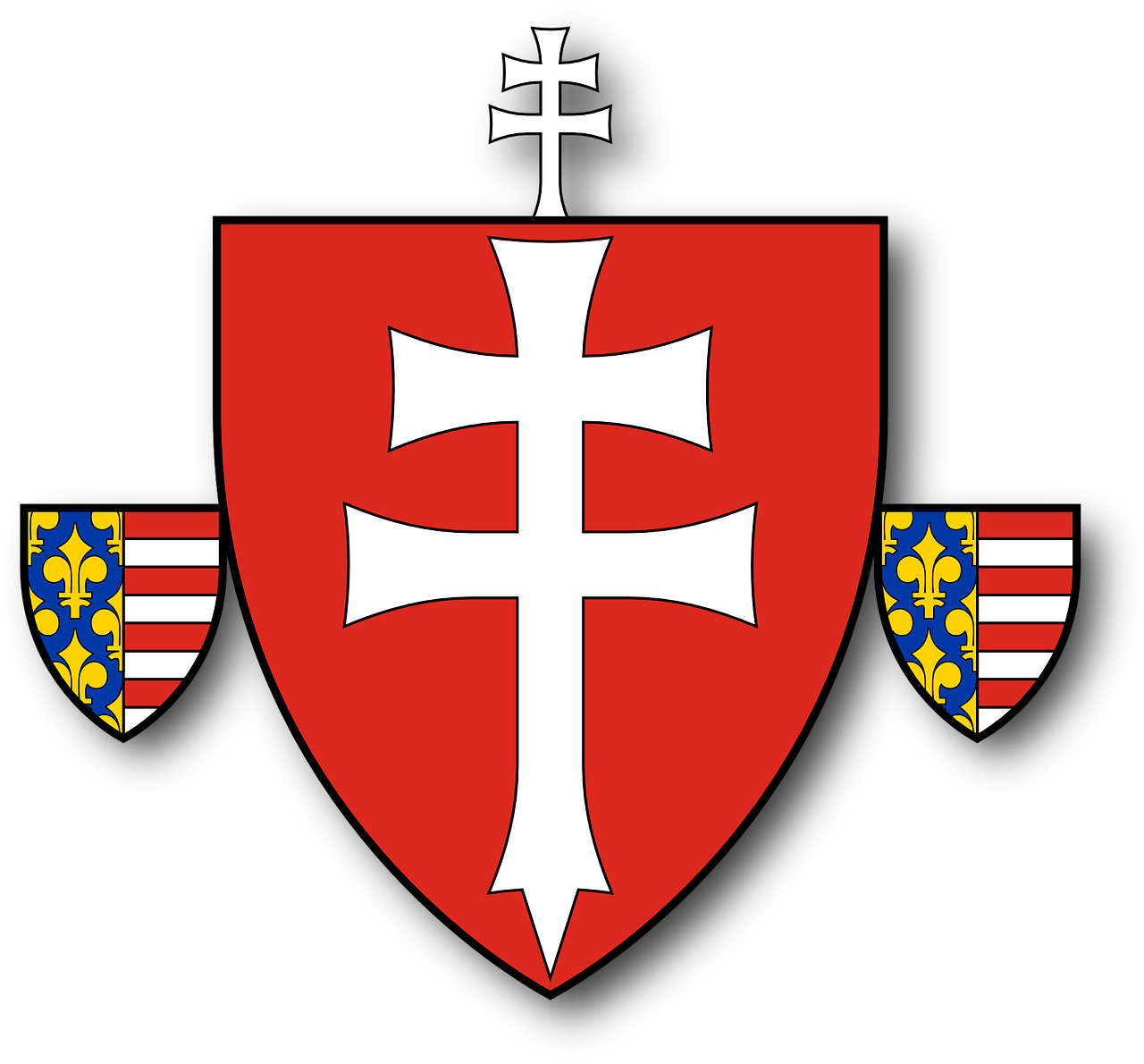 Coat Of - Brasão De Armas Da Hungria (1280x1190), Png Download