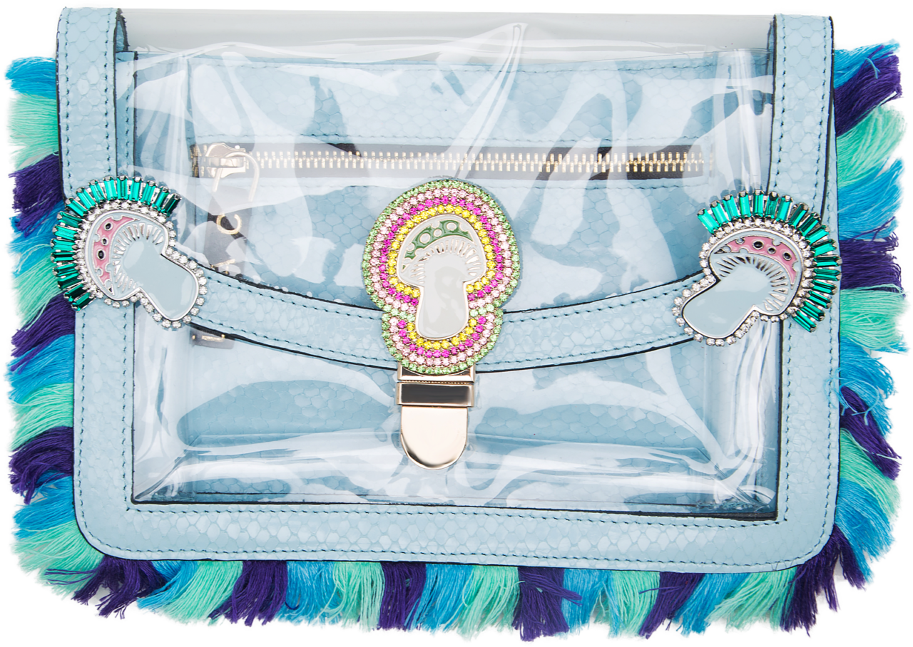 Magic Mushroom Crystal Fringe Clutch - Mushroom (1280x908), Png Download