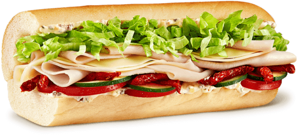 #03 Turkey & Pesto Mayo - Erberts And Gerberts Titan (710x387), Png Download