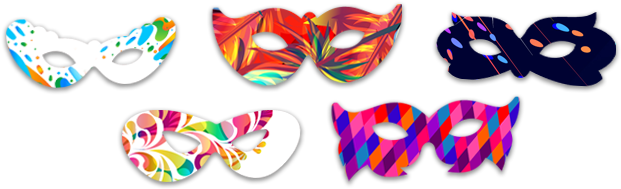 Máscaras Para O Carnaval - Mascara De Carnaval 2018 (700x220), Png Download