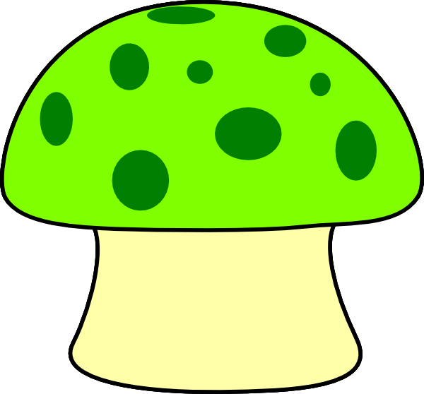 Cartoon - Mushroom Cliparts (600x558), Png Download