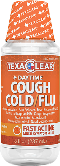 Texaclear® Daytime Cough, Cold & Flu - Pain Reliever (400x615), Png Download