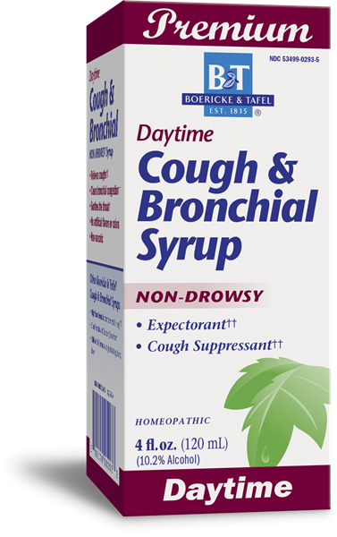Bt Daytime Cough Bronchial Syrup - Boericke & Tafel - Cough & Bronchial Syrup (377x600), Png Download