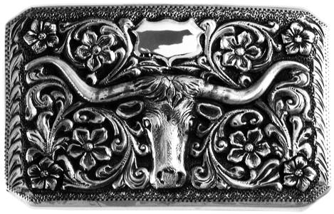 This Unique Trophy Buckle Features A Classic Noah Beery - Carving (498x325), Png Download