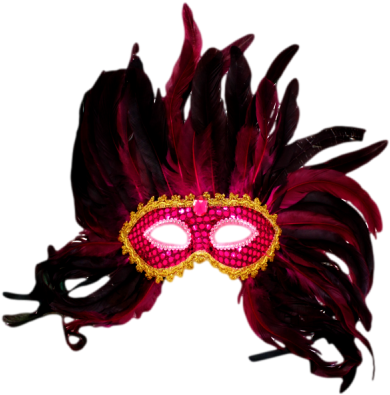 Absorção De Elementos Afro E Indígenas - Mardi Gras Mask Feathers Png (400x400), Png Download