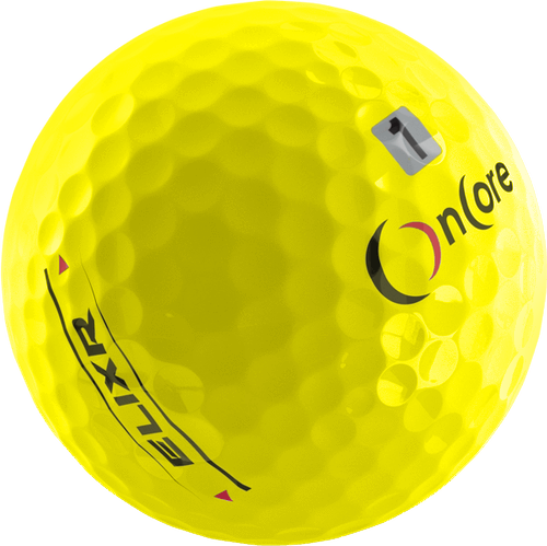 Elixr Ball Yellow Large - Golf Ball (500x499), Png Download