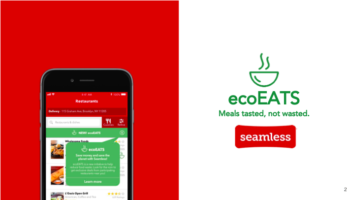 A Ux Case Study In Reversing Food Waste In America - Seamless (720x405), Png Download