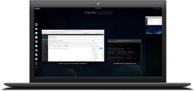 Fedora Workstation - Fedora Workstation Gnome 3 (637x300), Png Download