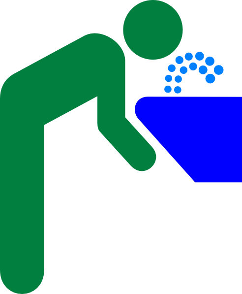 How To Set Use Water Fountain Svg Vector - Drinking Water Fountain Clip Art (492x597), Png Download