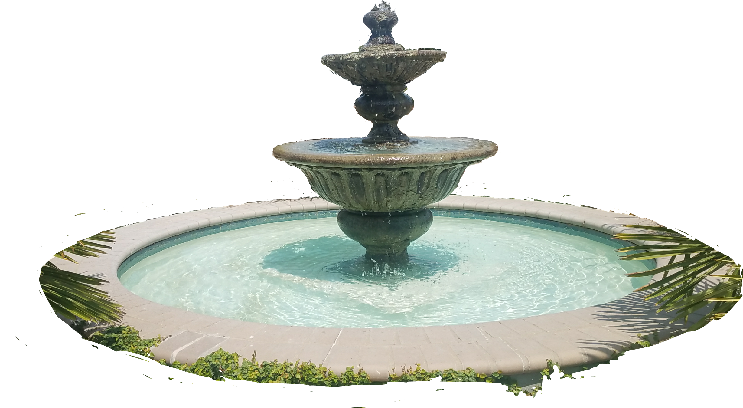 Picsart Sticker Fountain Fountains Water Yardart - Fountain (2457x1348), Png Download