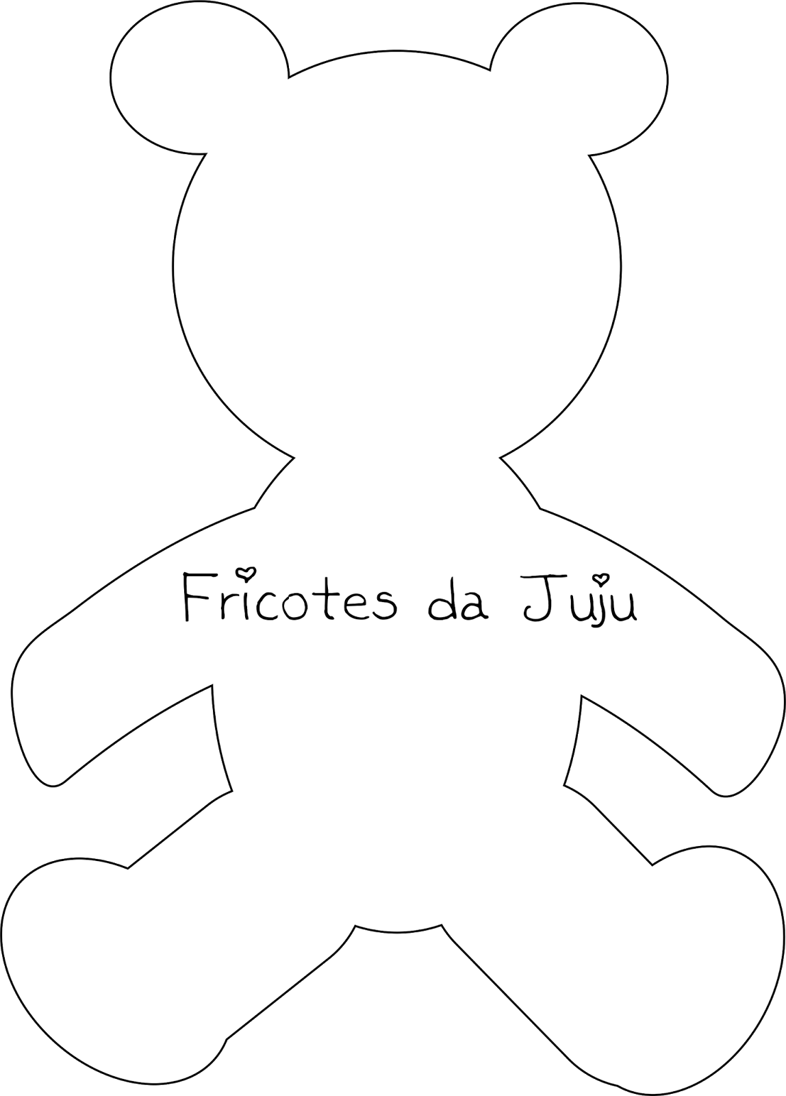 Desenhei Uma Silhueta De Ursinho E Estou Disponibilizando - Sombra De Urso (1148x1600), Png Download