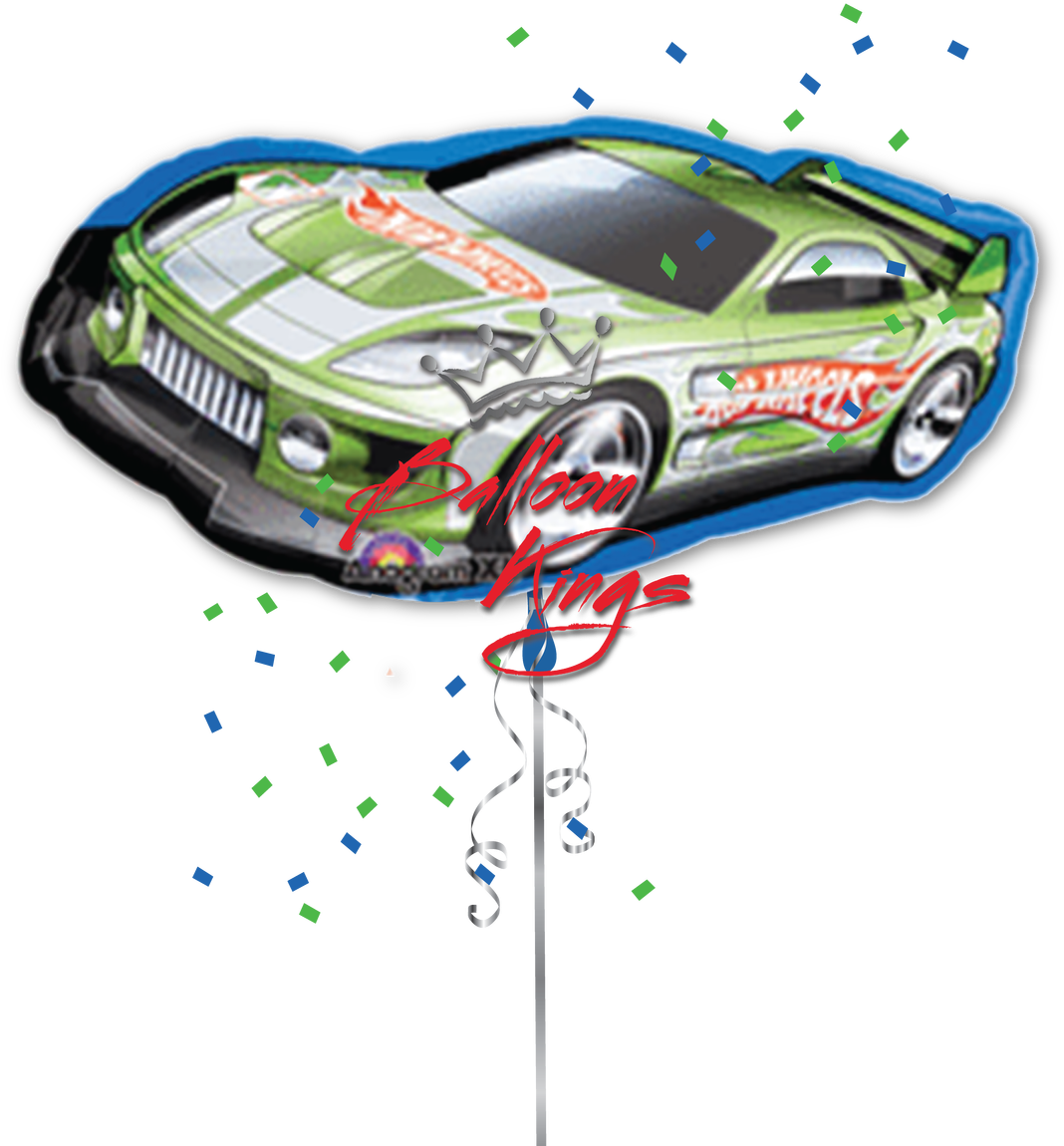 Hot Wheels Car - 36 Hot Wheels Green Racer Car (1280x1280), Png Download