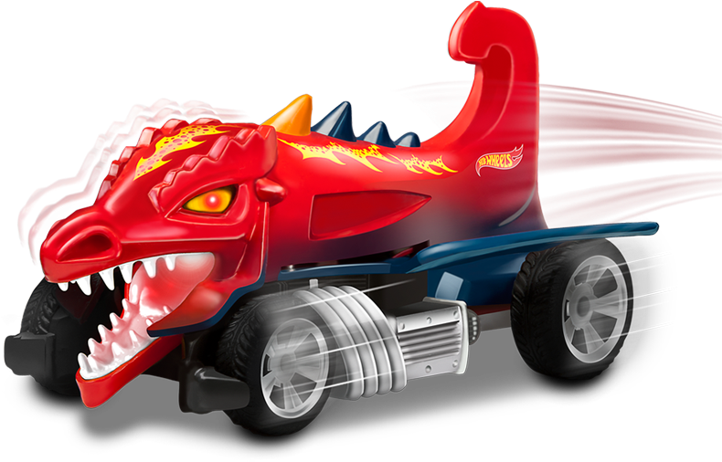 Hot Wheels 6" Fighter Vehicle - Dragon Blaster (1002x672), Png Download