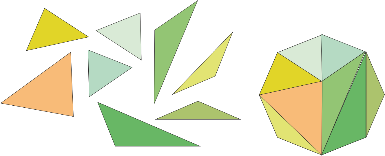 Diferentes Formas De Enganchar Los Segmentos O Triángulos - Colorfulness (1329x539), Png Download