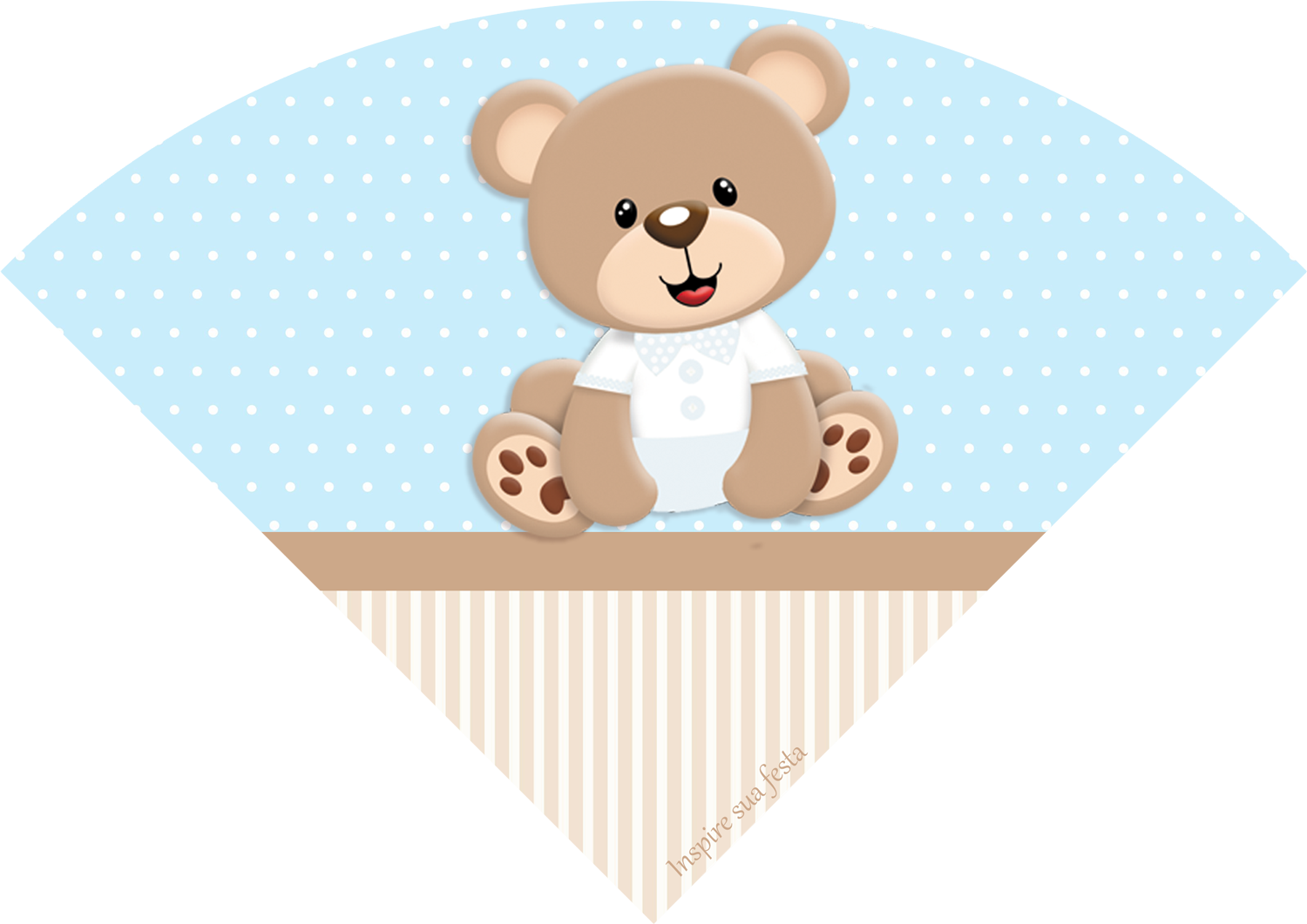 Cone De Guloseimas - Teddy Bear Png For Baby (1500x1061), Png Download